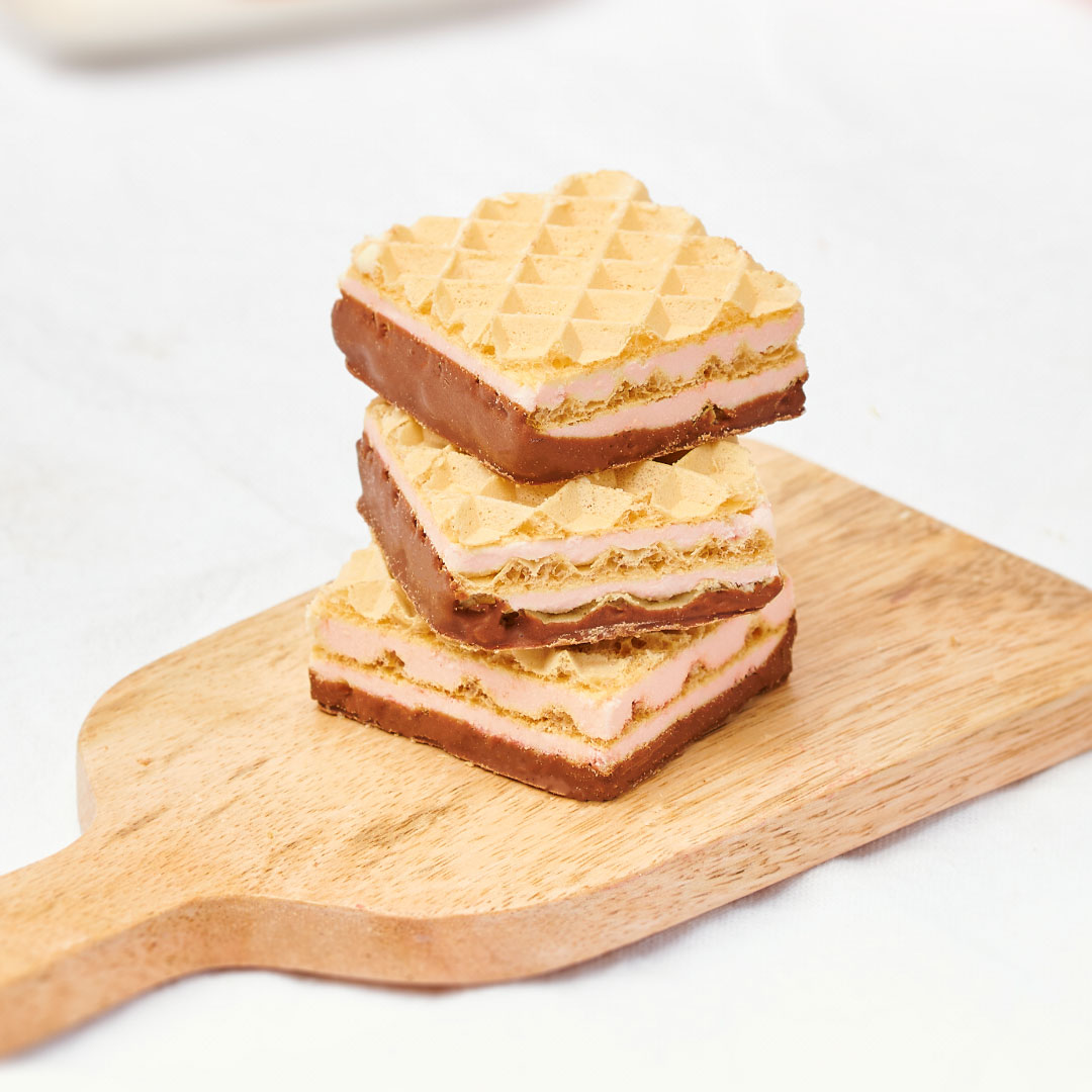 Waffeln Erdbeer