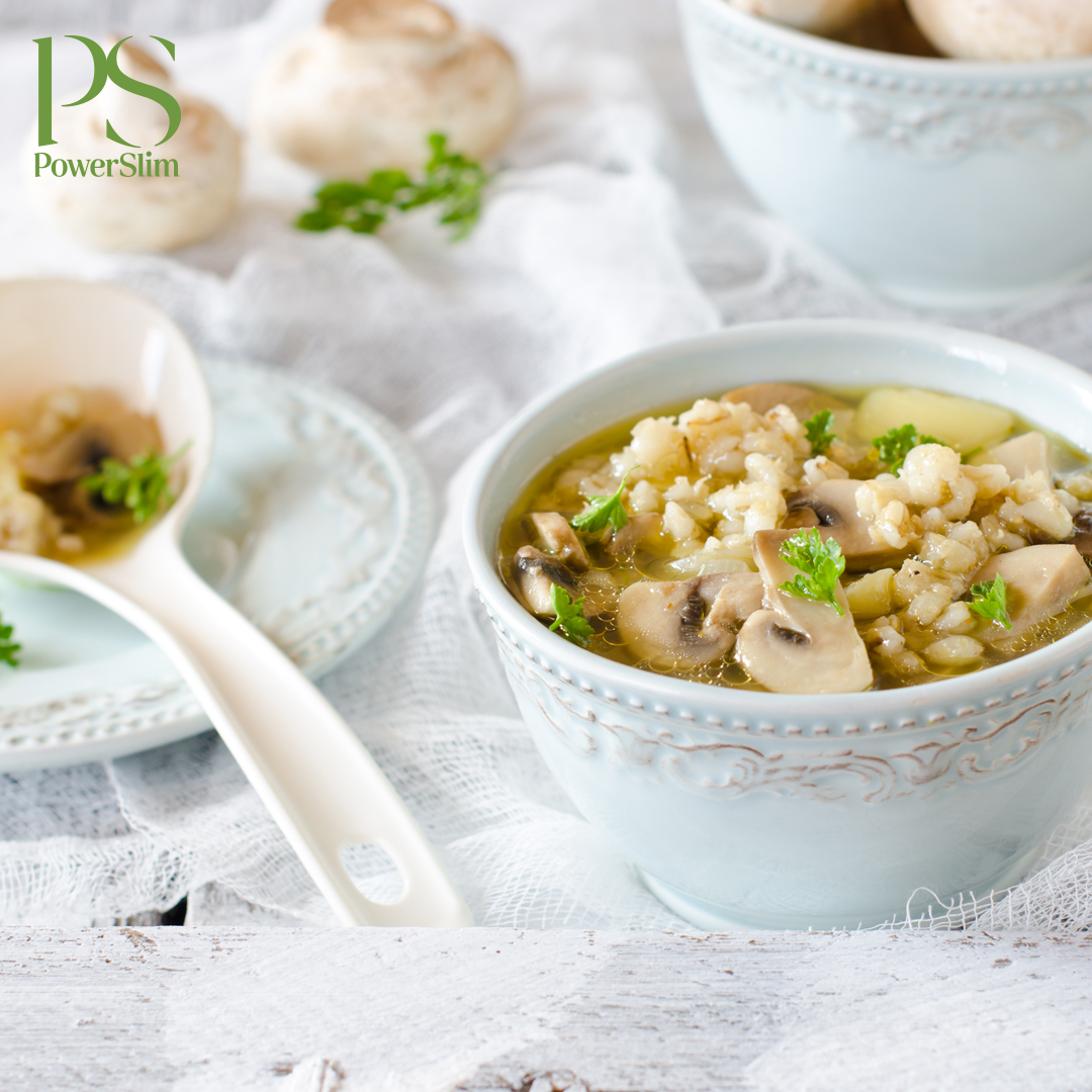 Blumenkohlsuppe mit Champignons