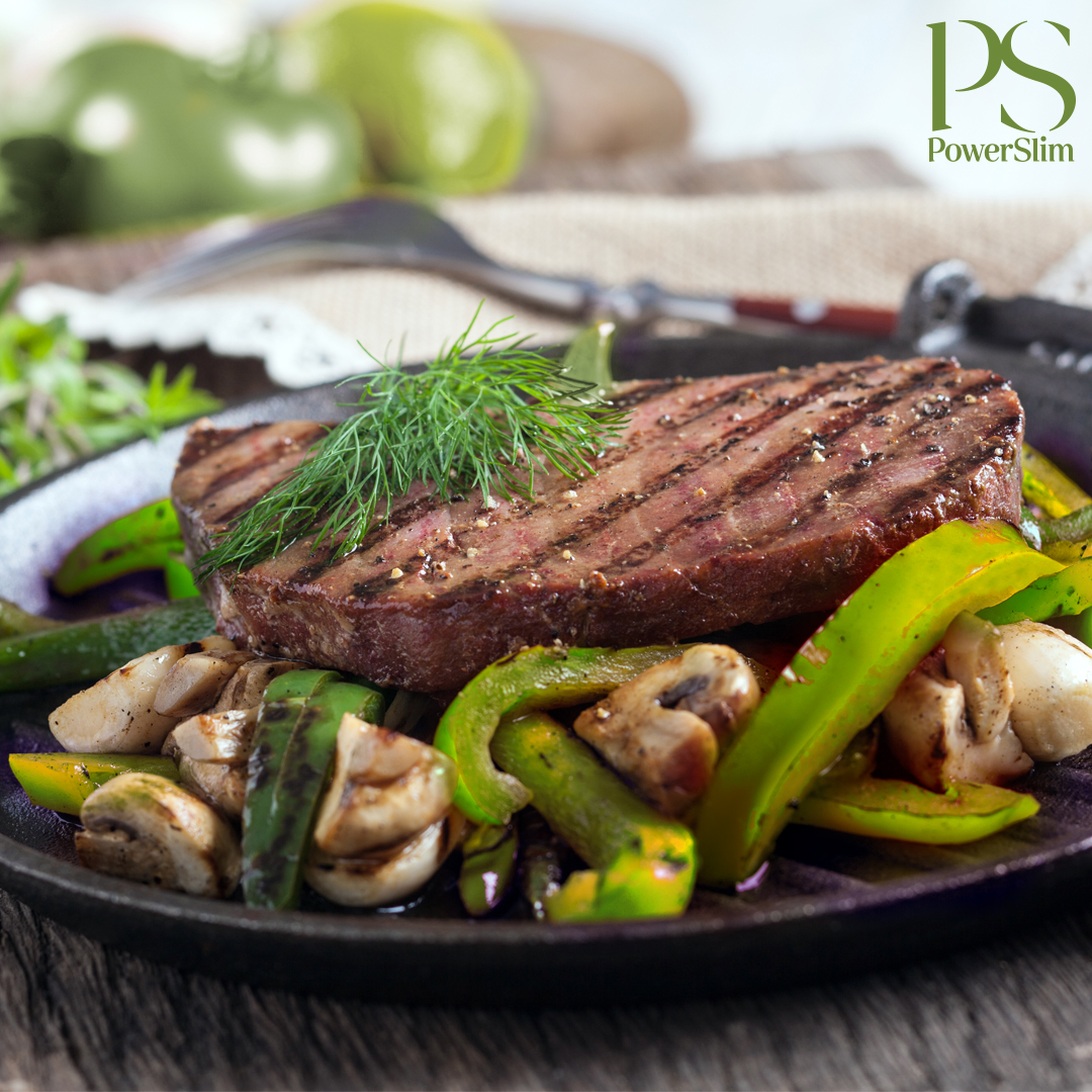 Gegrillter Thunfisch mit Champignons und Paprika