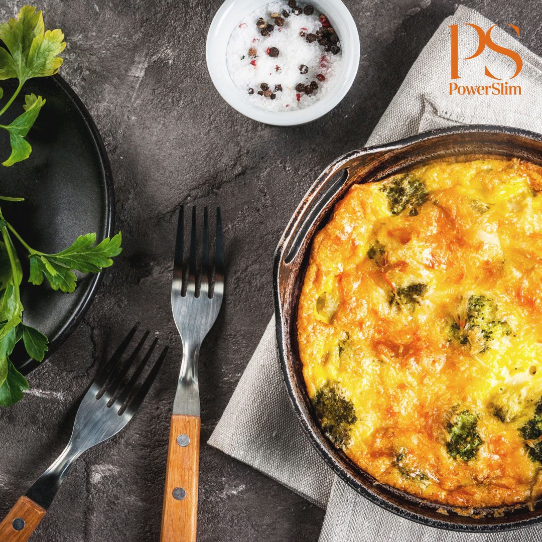 Frittata mit Brokkoli und Champignons