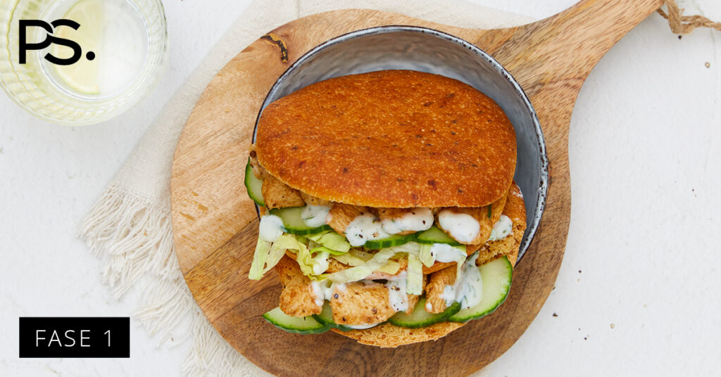 Pita mit Tandoori-Hähnchen