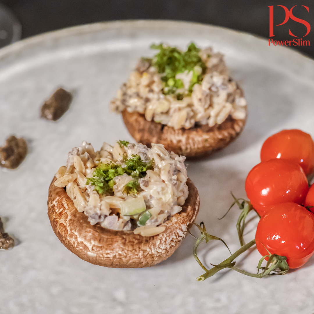 Gefüllter Portobello mit Trüffelrisotto