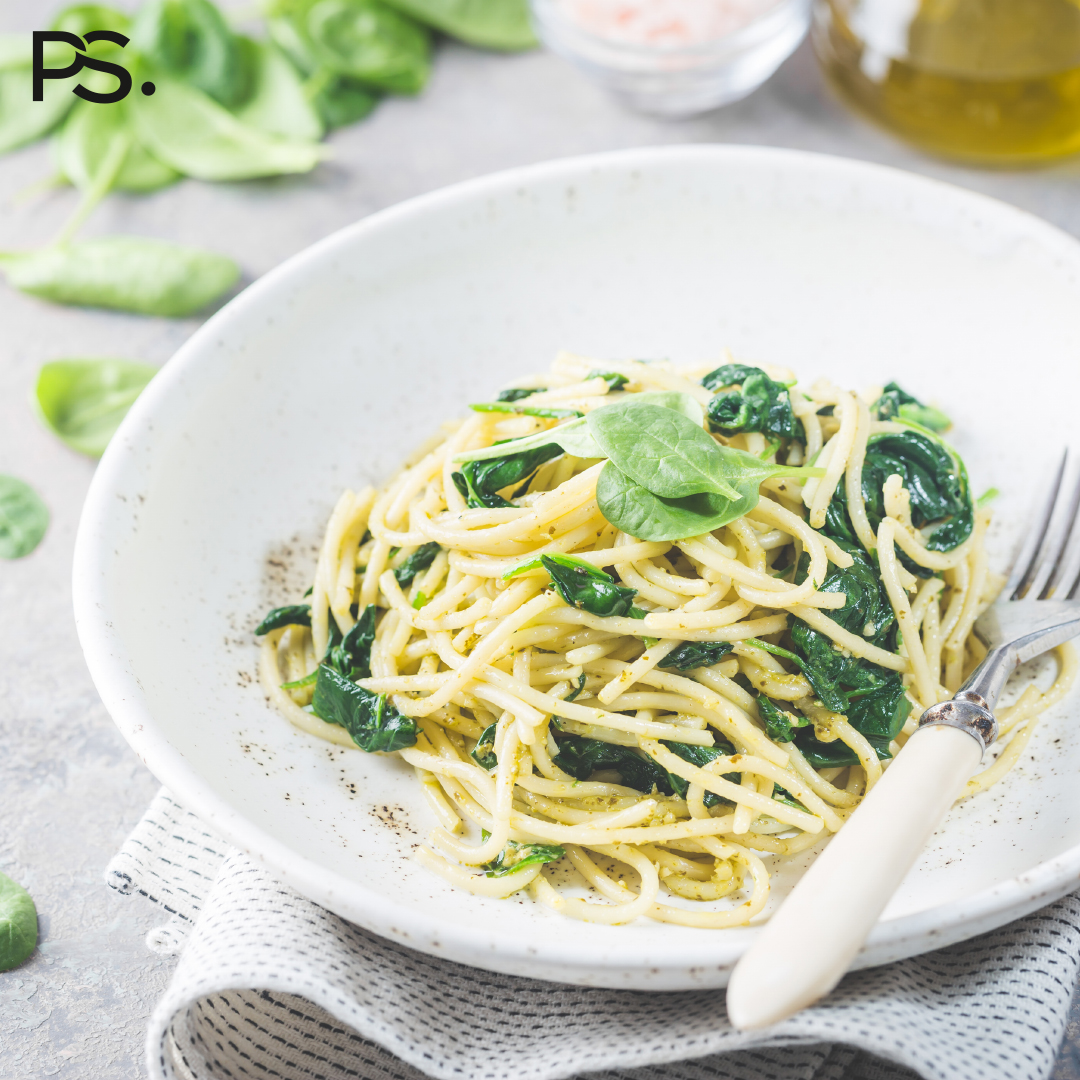 Cremige Spinat-Spaghetti