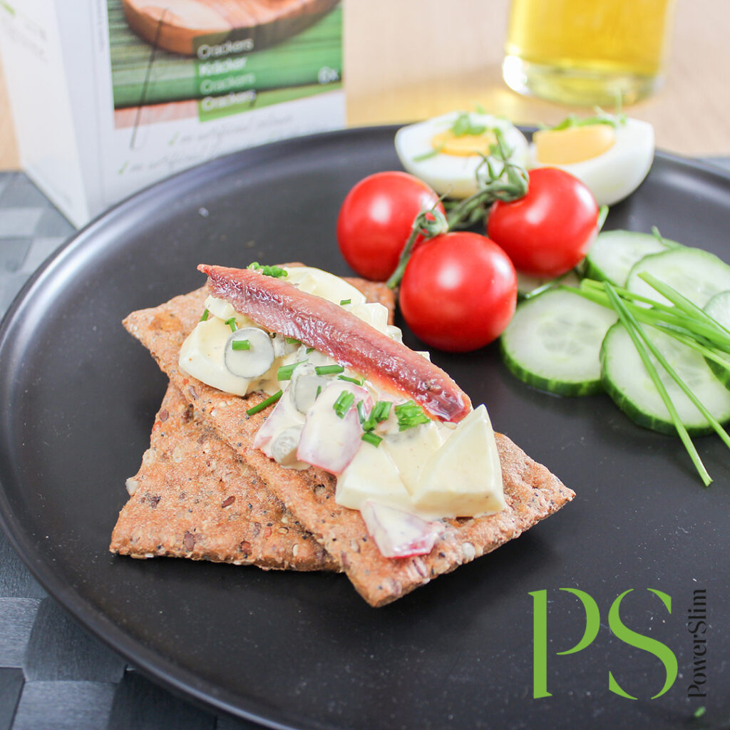 Knusprige Cracker mit Bauern-Eiersalat