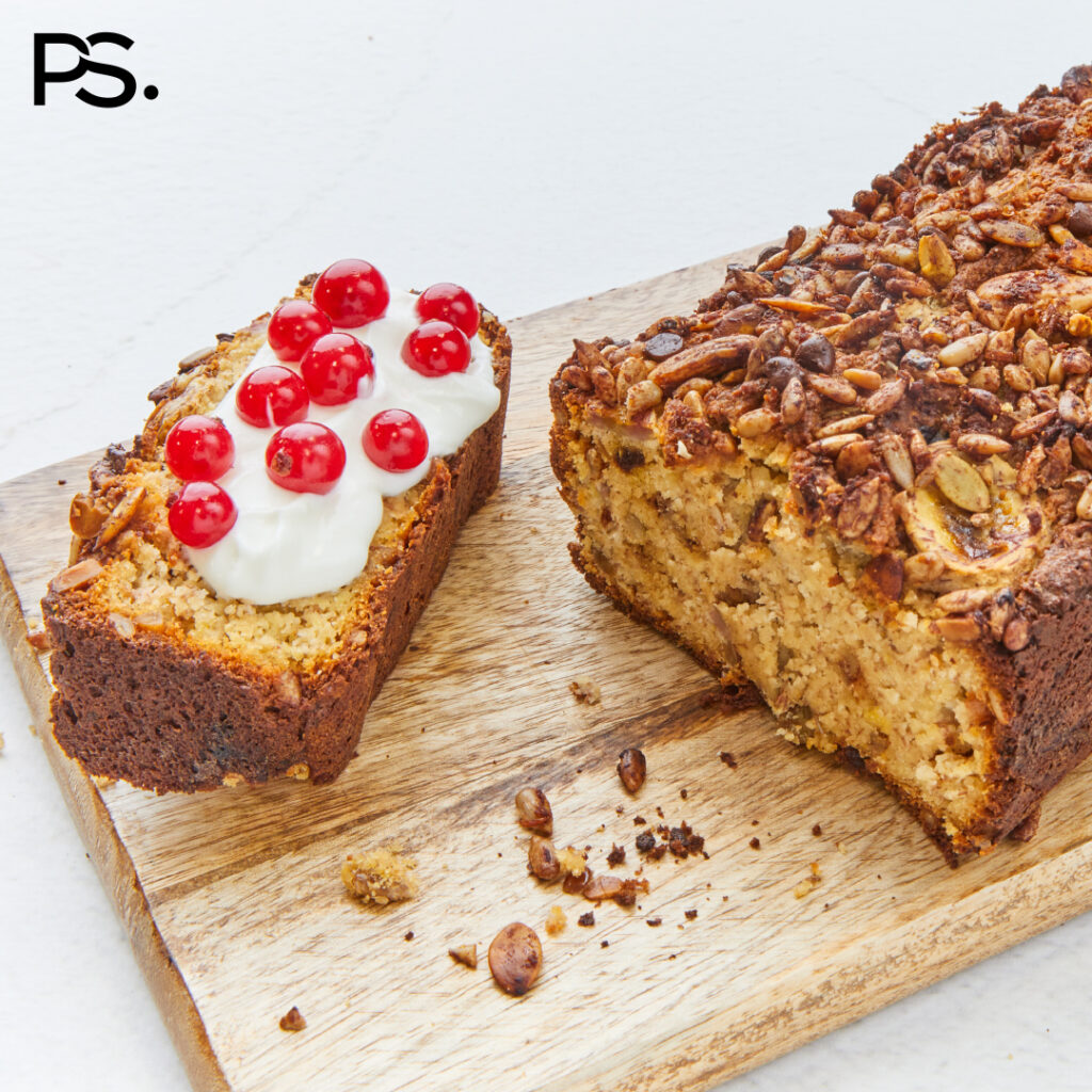 Bananenbrot mit Granola