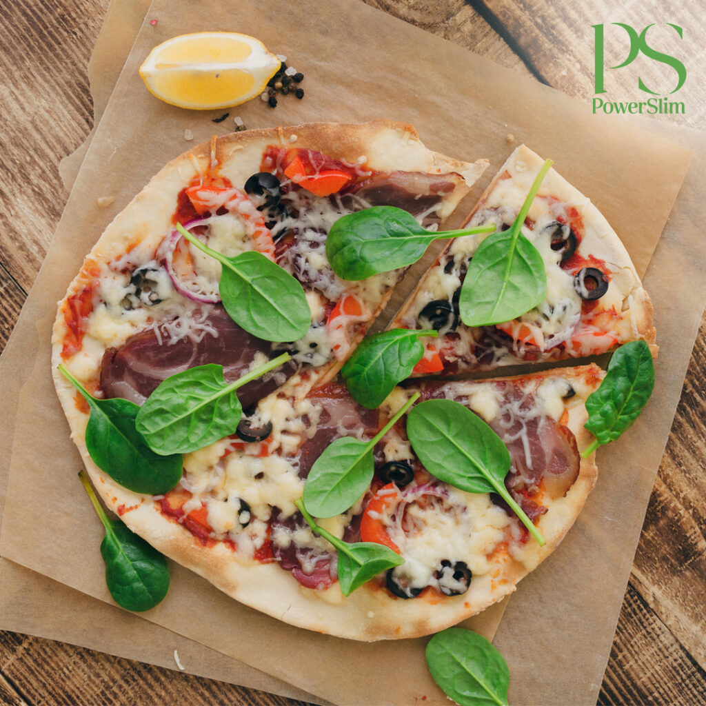 Tortizza mit Rohschinken und Spinat